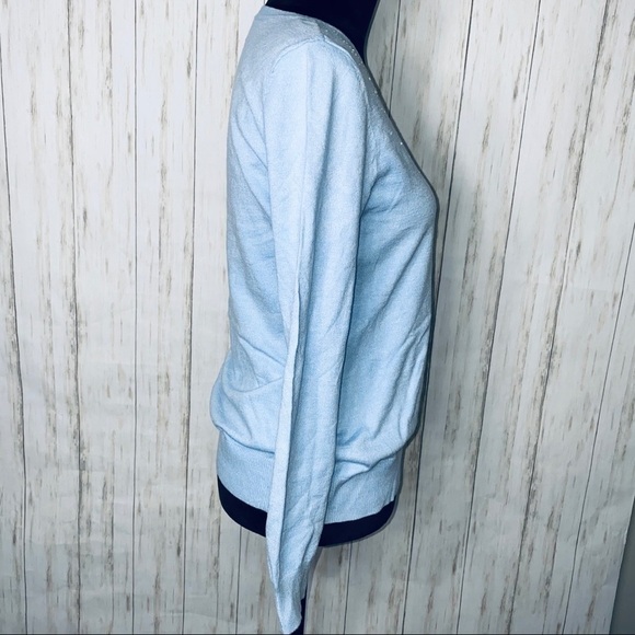 𝅺laura Scott blue bling long sleeve sweater NWT - Picture 4 of 8